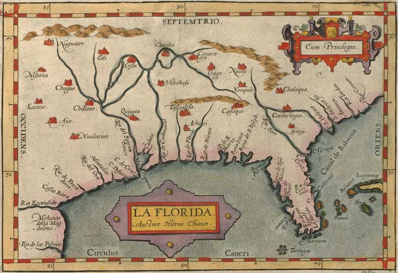 La Florida, by Abraham Ortelius