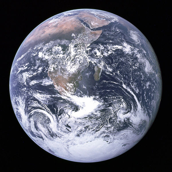 Original Blue Marble from Apollo 17 in 1972