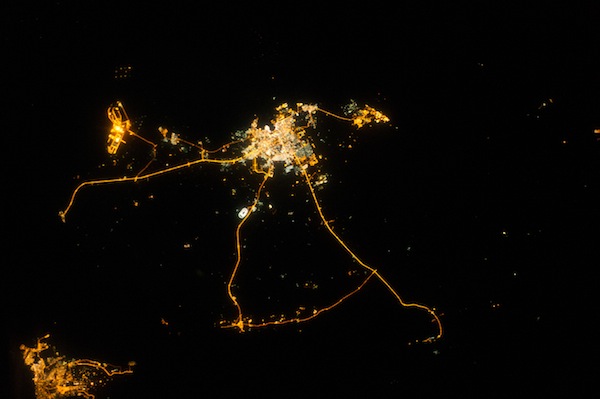 Qatar at night